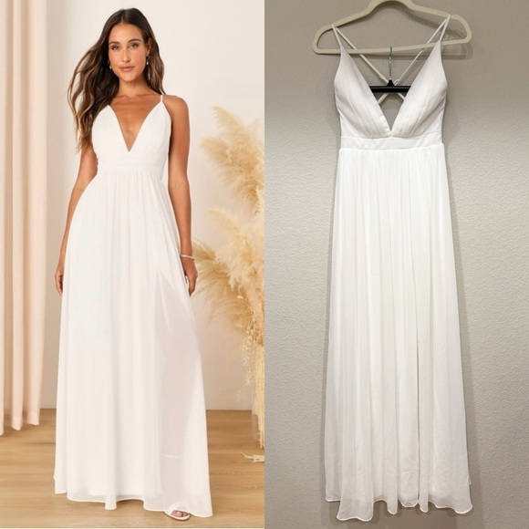 Lulus Dresses & Skirts - Elegant White Maxi Dress